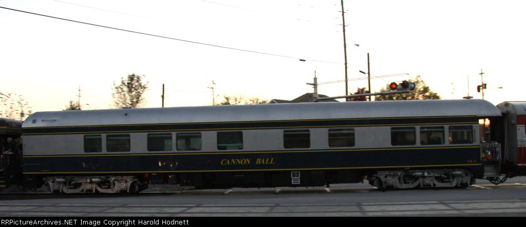 Private passenger car on AAPRCO special train 956